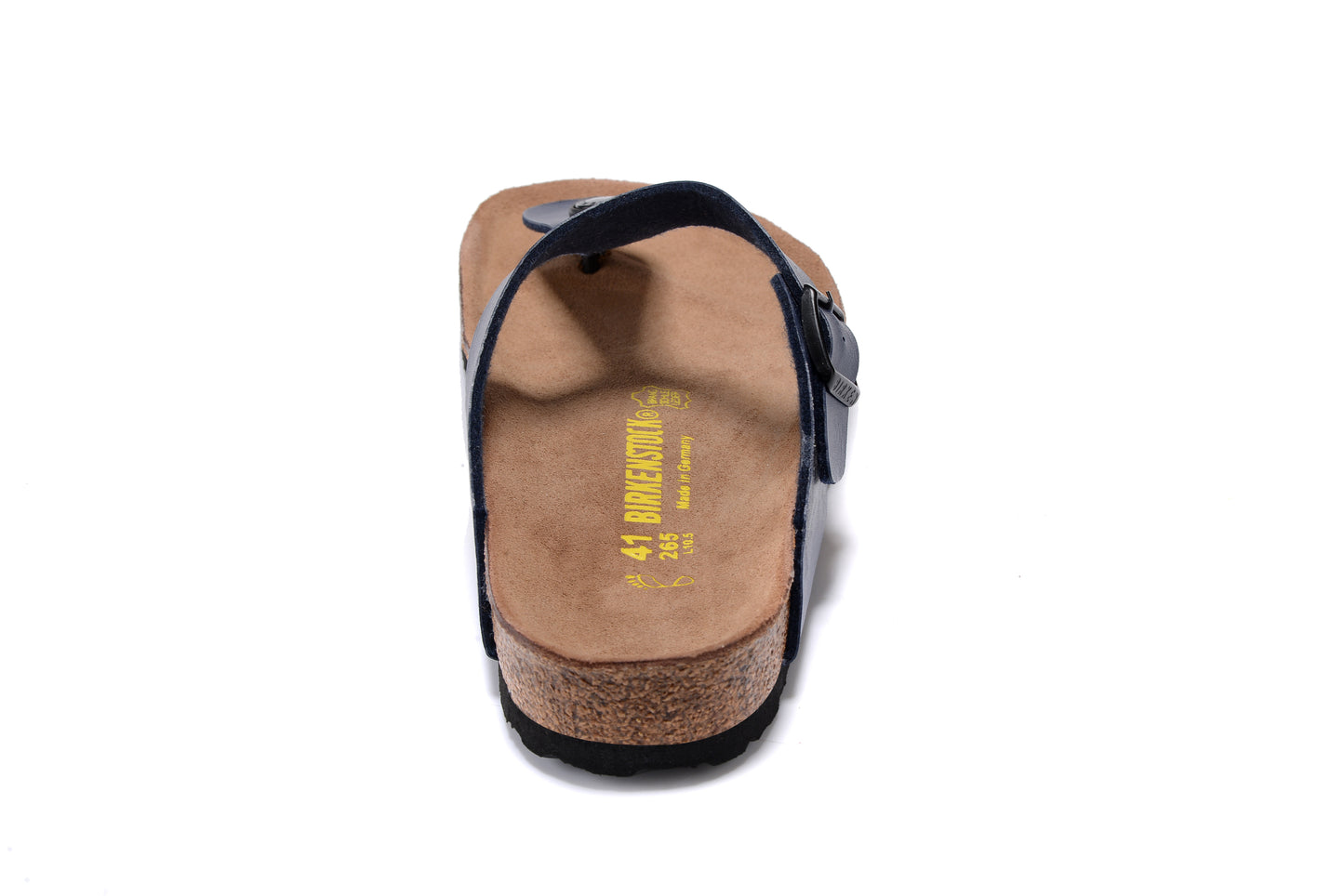 Birkenstock Gizeh Navy Flip Flops Matte Leather Sandals
