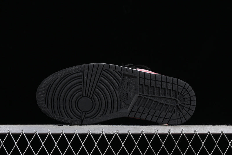 Nike Air Jordan1 Low Black Pink Sneakers