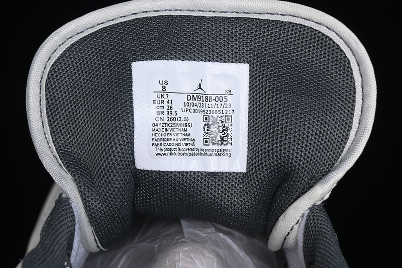 Nike Air Jordan 1 Low Grey White Fashion Sneakers