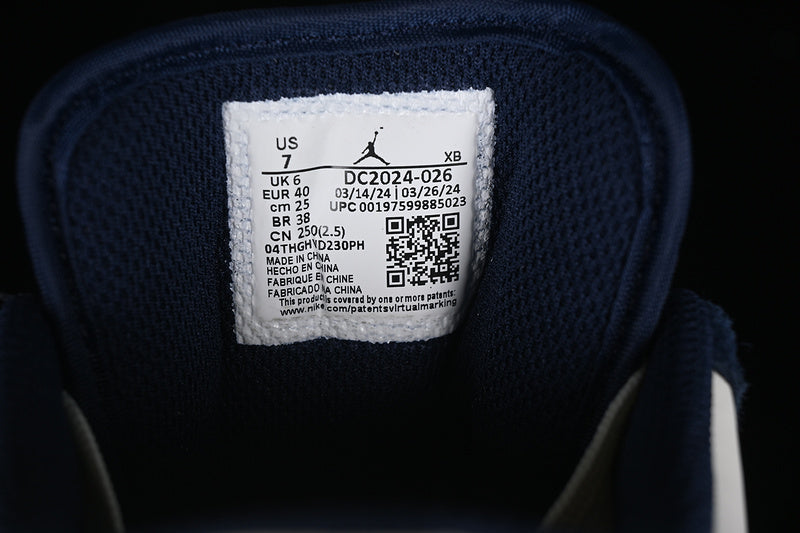 Nike Air Jordan 1 Low Wolf Grey Blue Sneakers
