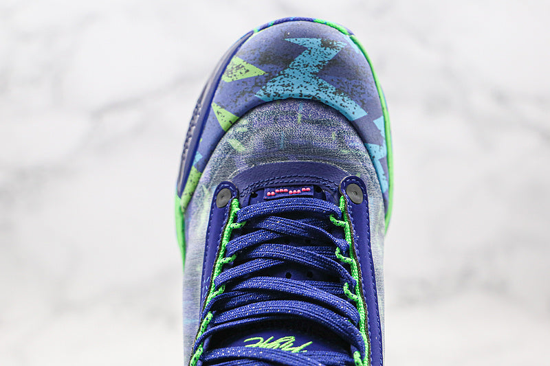 Nike Air Jordan XXXIV 34 Low Eybl Regency Purple Blue Volt Zion Sneakers