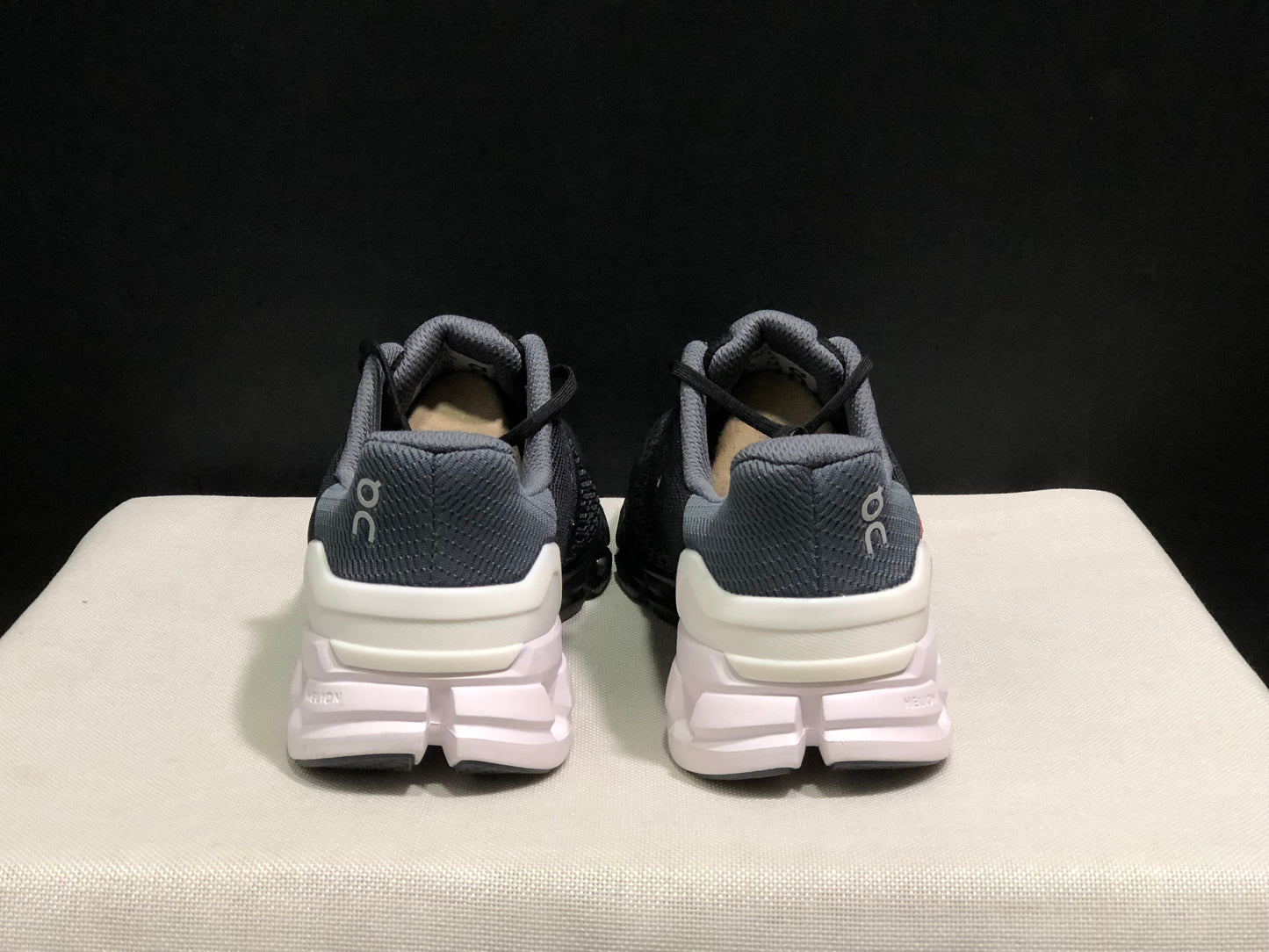 On Running Cloudflyer Black/White Shock-Absorbing Running Shoes