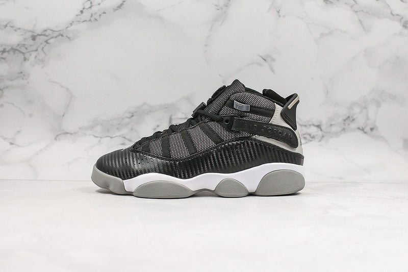 Nike Jordan 6 Rings Carbon Fiber Black Gray Sneakers