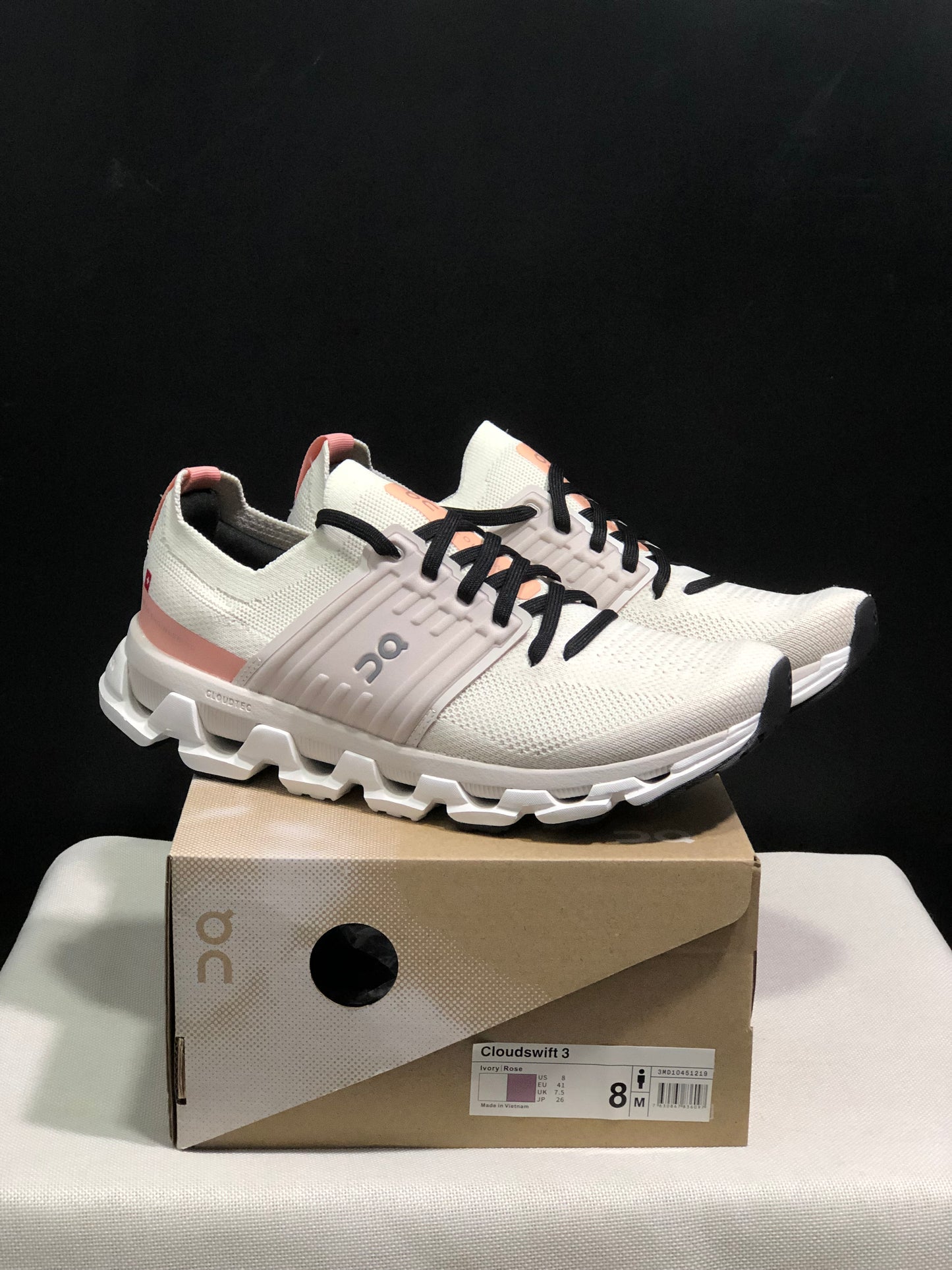 On Running Cloudswift 3 Trendy And Comfortable Running Shoes Ivory/Rose