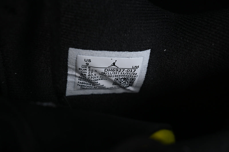 Nike Air Jordan 4 Retro Thunder Black Tour Yellow Sneakers