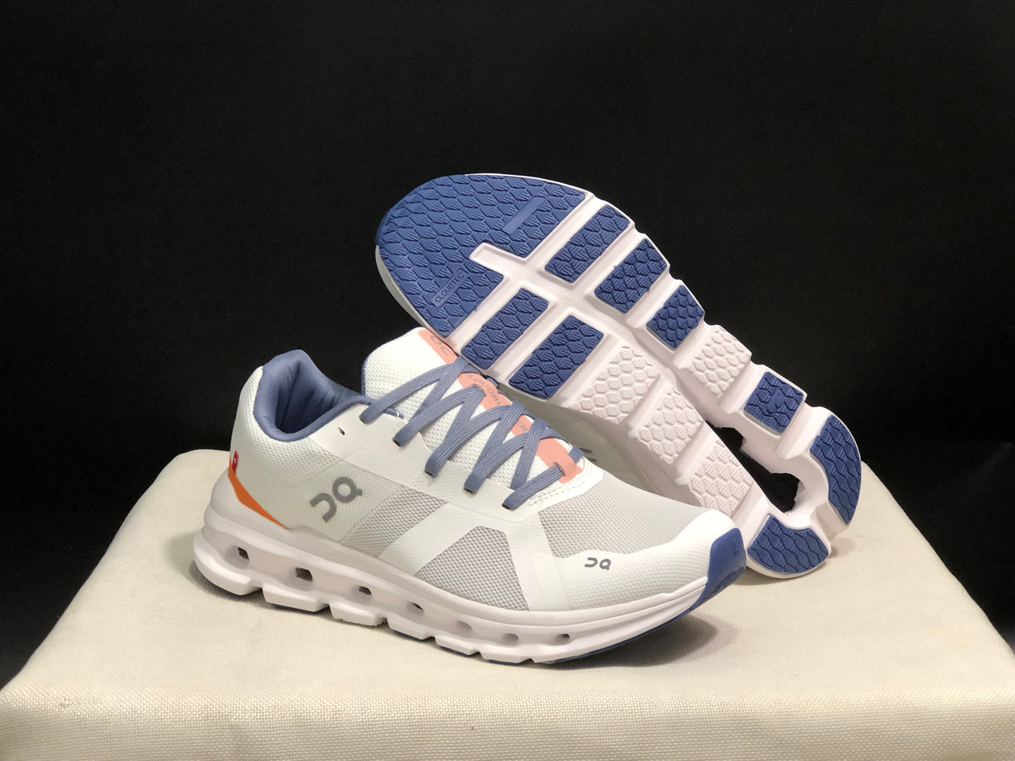On Running Cloudrunner Anti-Slip Sports Running Shoes Ivory White