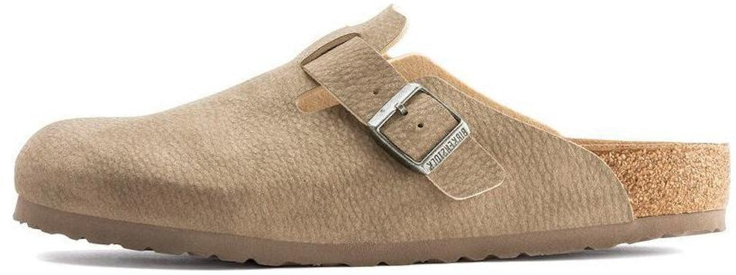 Birkenstock Boston 1023507 Synthetik Narrow Fit Desert Gray Covered-Toe Slippers