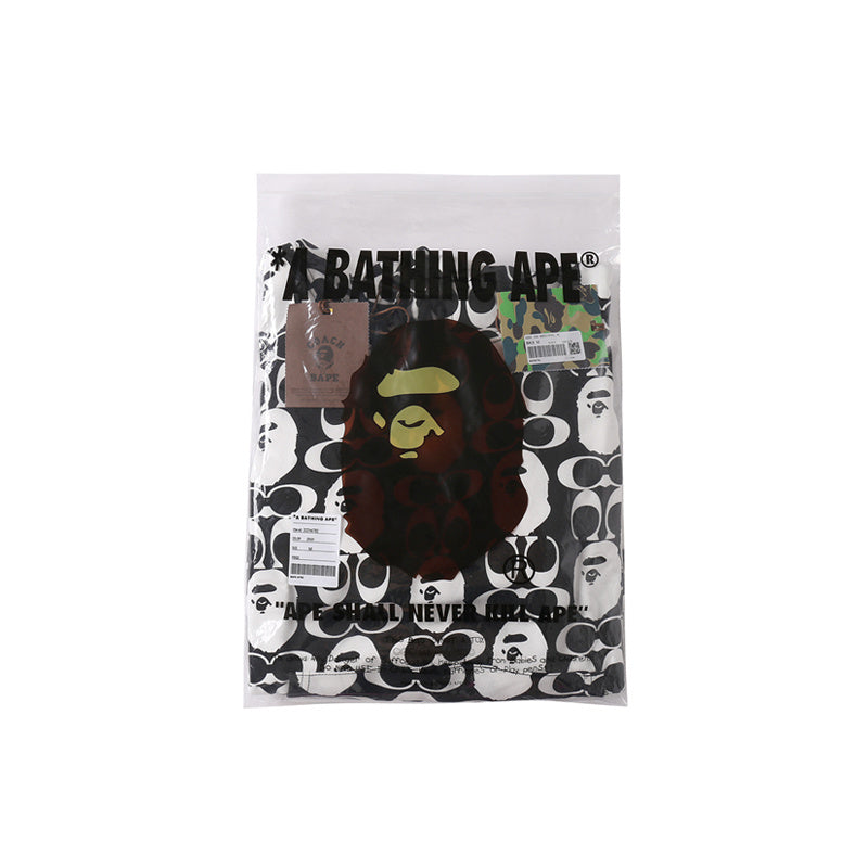 A Bathing Ape BAPE x COACH Co-Branded Hoodie Black And White