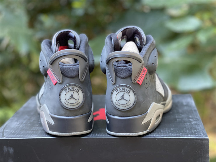 Nike Air Jordan 6 Retro PSG Paris Saint Germain Black Grey Sneakers