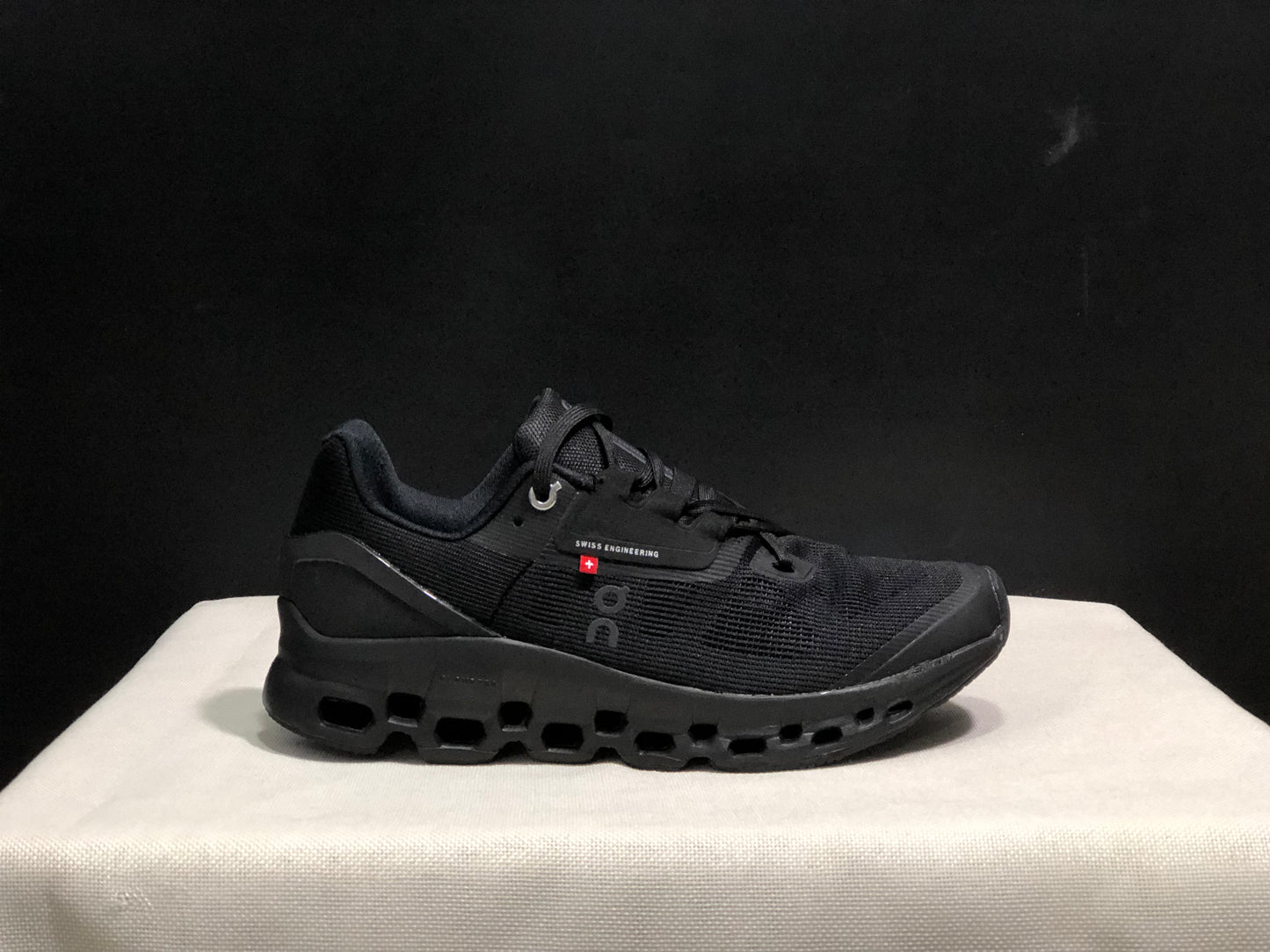 On Running Cloudstratus Breathable Support Running Shoes All Black