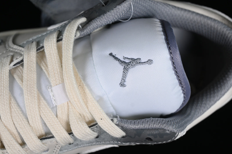 Nike Air Jordan 1 Low Vintage Grey Stealth White Sneakers