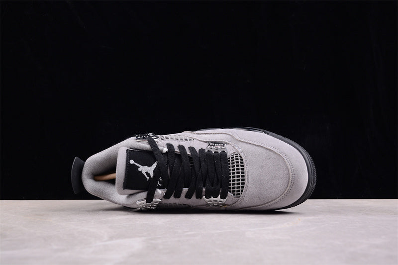 Nike Air Jordan 4 Retro LightI Iron Ore Sail Neutral Grey Black Sole Sneakers