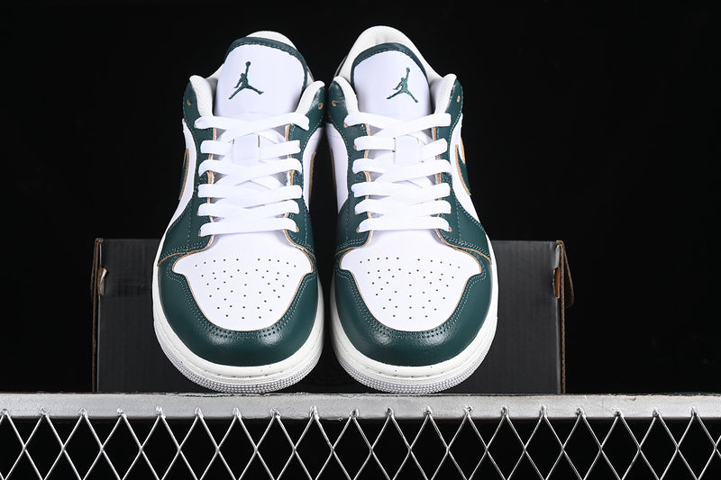 Nike Air Jordan 1 Low White Sail Oxidized Green Sneakers