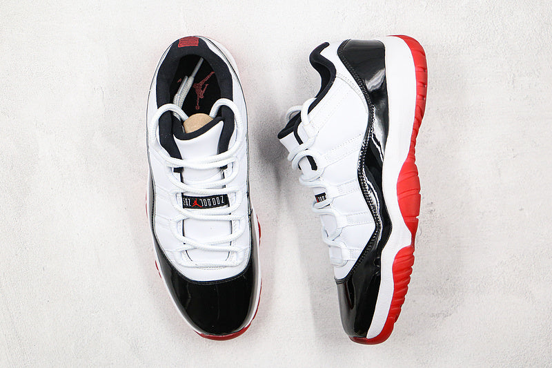Nike Air Jordan 11 Retro Low GS Concord Bred White Red Black Sneakers