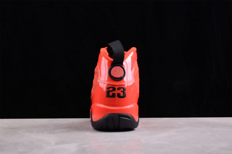 Nike Air Jordan 9 Retro Black Sole Chile Red Sneakers