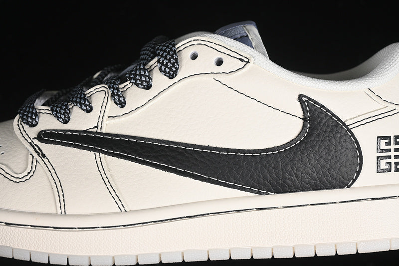 Nike Air Jordan 1 Low Givenchy Travis Scott Fragment Design OG SP Black White Sneakers