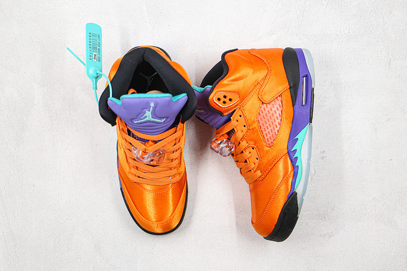 Nike Air Jordan 5 Retro Fresh Prince Golden Yellow Will Smith Limited Edition Sneakers