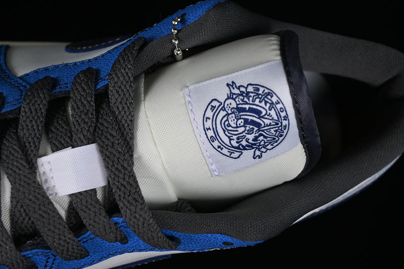 Nike Air Jordan 1 Low Flight Vintage Summit Blue White Sneakers
