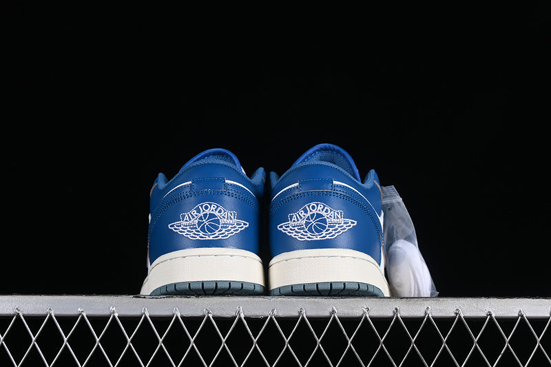 Nike Air Jordan 1 Low White Blue Sneakers