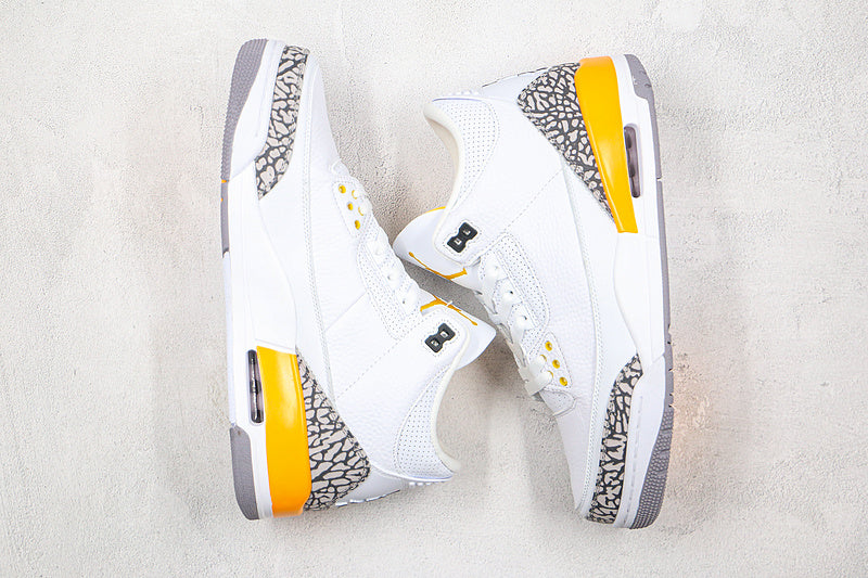 Nike Air Jordan 3 Retro Lakers Laser Orange Sneakers