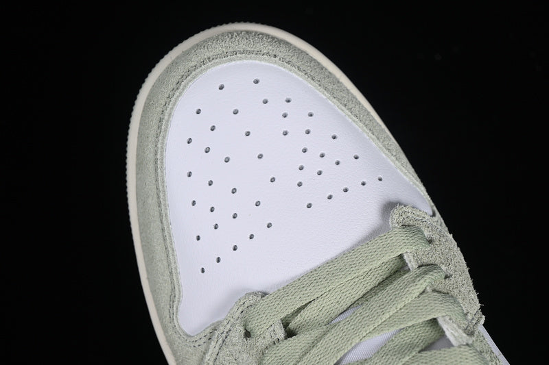 Nike Air Jordan 1 Low White Matcha Green Sneakers