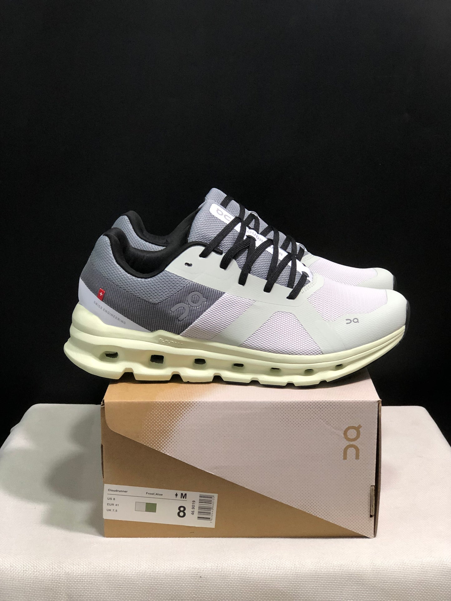 On Running Cloudrunner Anti-Slip Sports Running Shoes Frost/Aloe