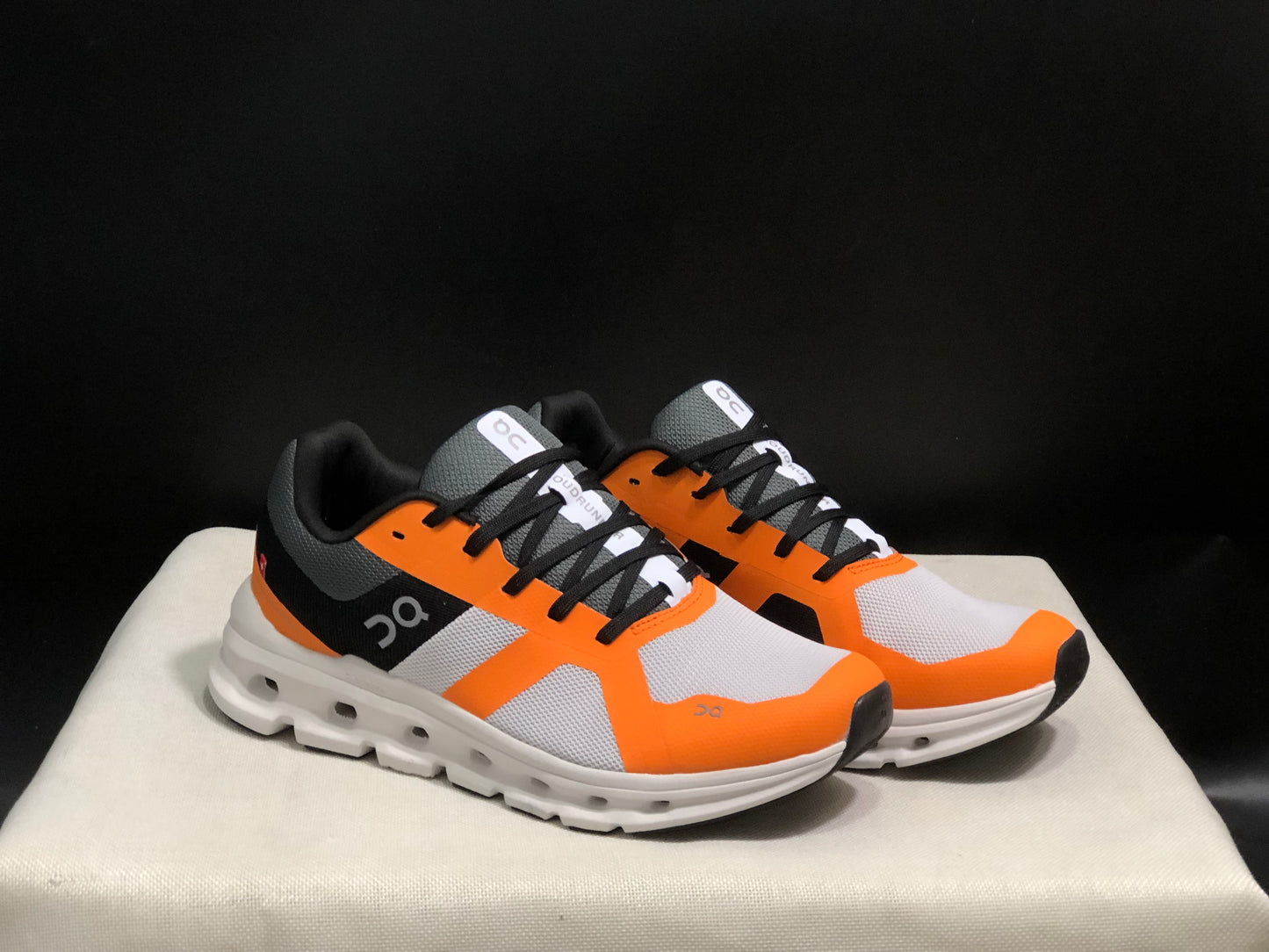 On Running Cloudrunner Anti-Slip Sports Running Shoes Grey/Orange