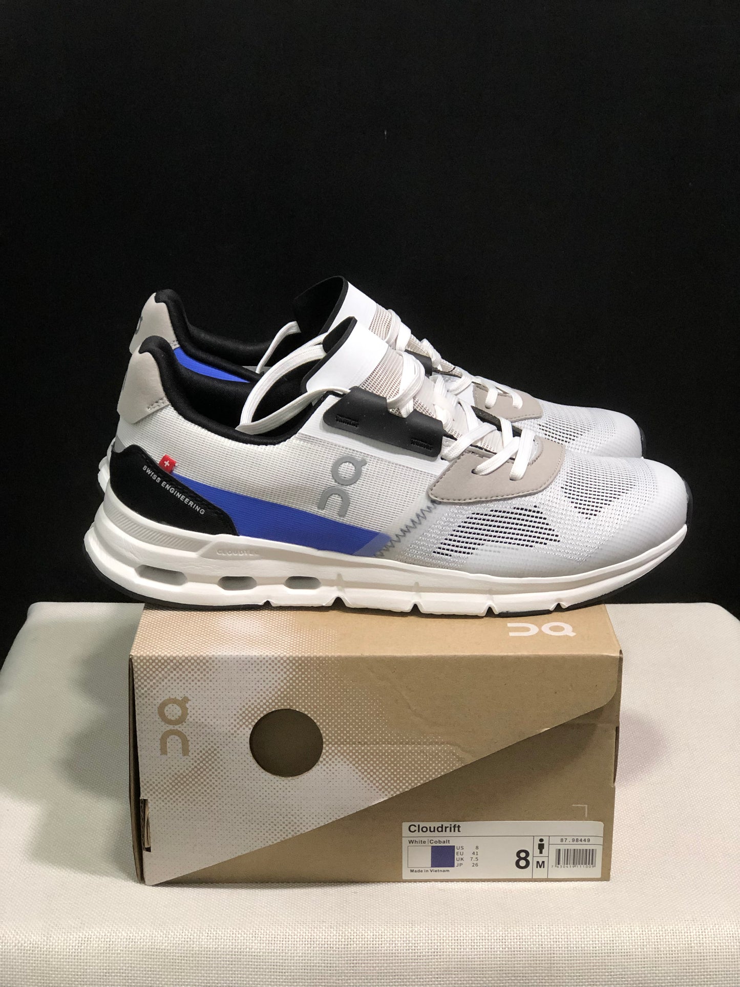 On Running Cloudrift Comfortable And Versatile Sports Casual Shoes Light Grey