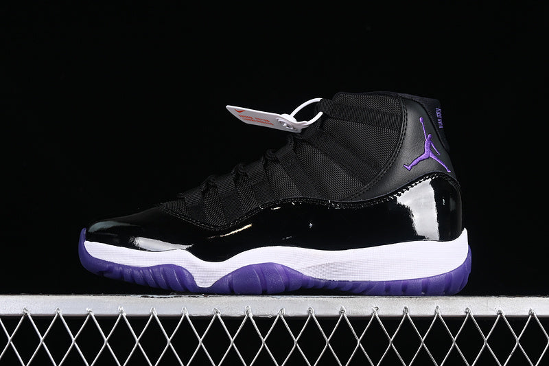 Nike Air Jordan 11 Retro White Purple Black Sneakers