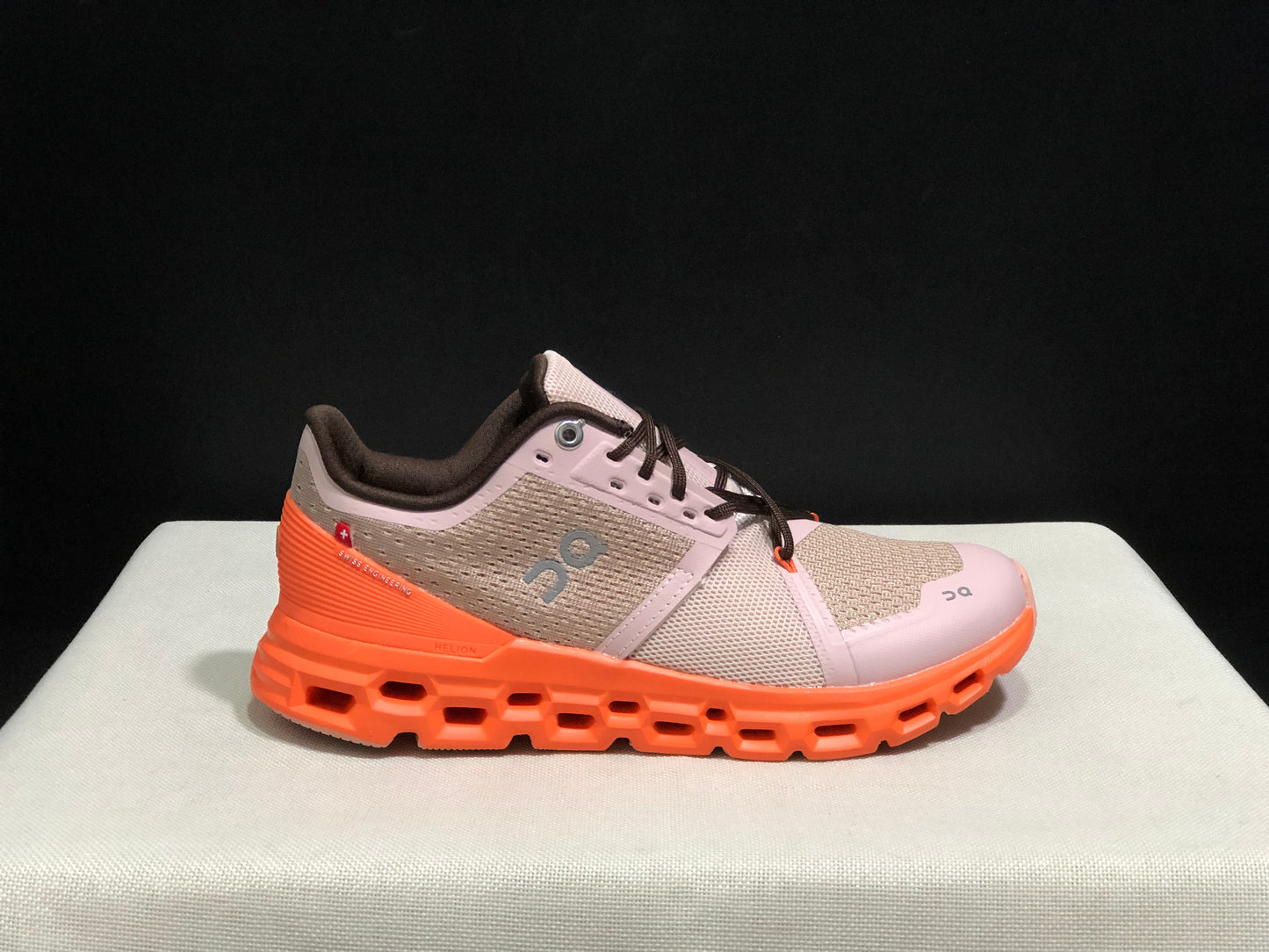 On Running Cloudstratus Shock-Absorbing And Breathable Running Shoes Reddish Brown