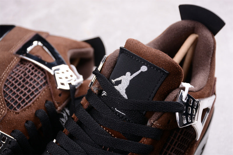 Nike Air Jordan 4 Retro Black Brown Sneakers
