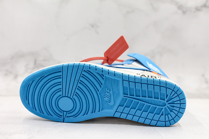Nike Air Jordan 1 Retro Off-White High Blue White Sneakers