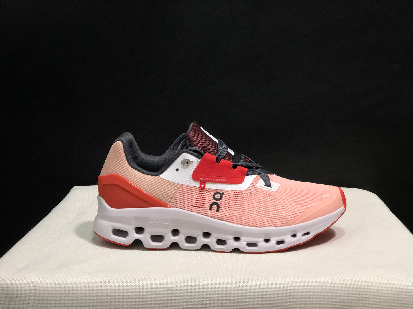 On Running Cloudstratus Breathable Support Running Shoes Rose/Red