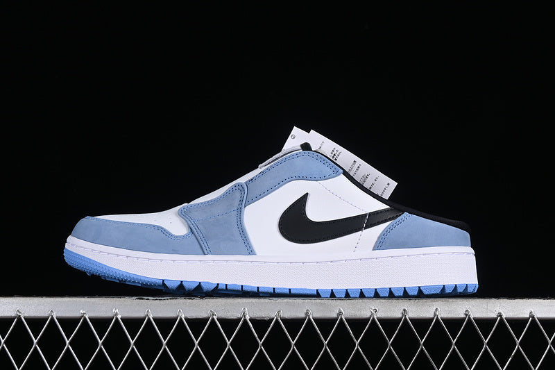 Nike Air Jordan 1 Mule Golf Black White University Blue Sneakers