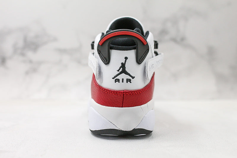 Nike Air Jordan 6 Rings White University Red Sneakers