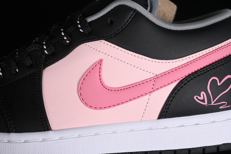 Nike Air Jordan 1 Low Pink Black Sneakers