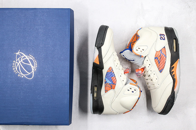 Nike Air Jordan 5 Retro International Flight Ivory White Sneakers