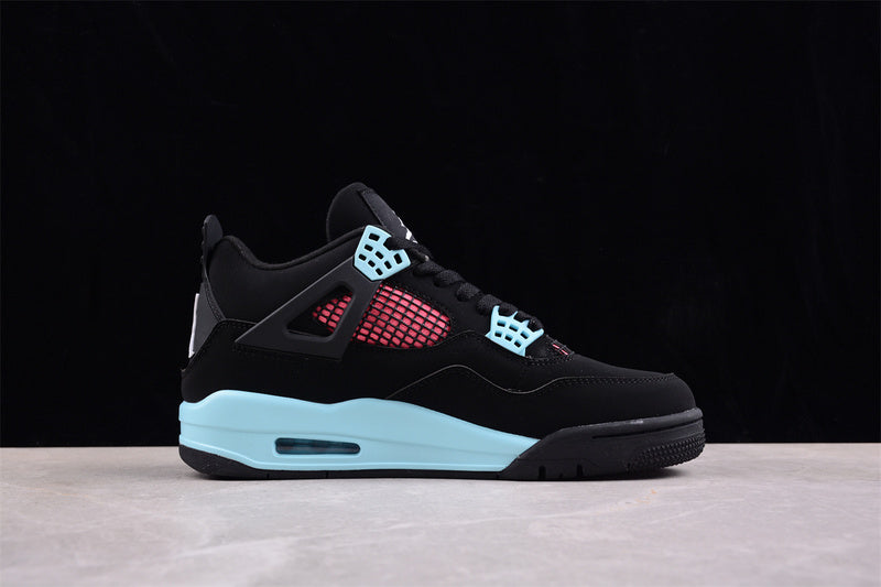 Nike Air Jordan 4 Retro Blue Pink Black Sneakers
