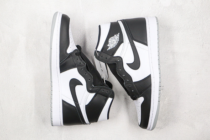 Nike Air Jordan 1 Retro High Grey Sole Black White Sneakers