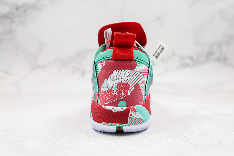 Nike Air Jordan 34 Red Multicolour Sneakers