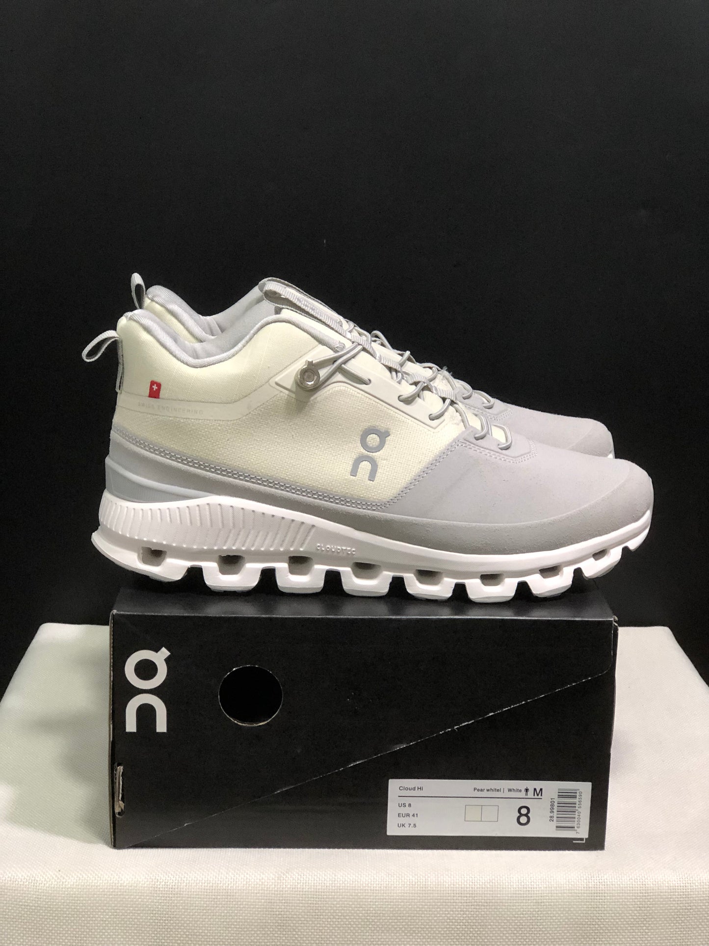 On Running Cloud Hi Edge Outdoor Training Running Shoes Beige/Light Grey