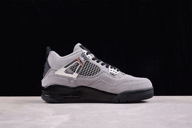 Nike Air Jordan 4 Retro LightI Iron Ore Sail Neutral Grey Black Sole Sneakers