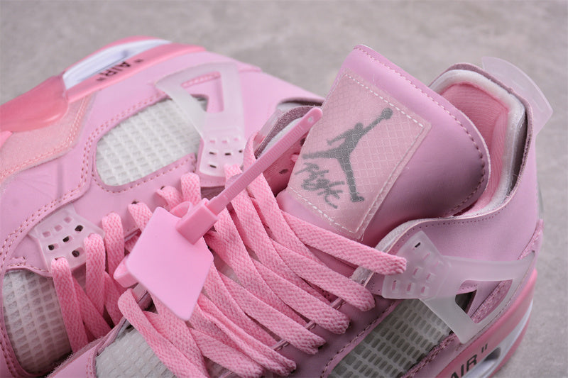 Nike Air Jordan 4 Retro White Pink Sneakers