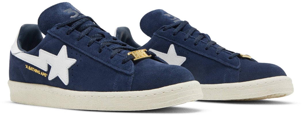 A Bathing Ape Adidas Campus 80s 30th Anniversary Navy Blue ID4770 Lifestyle Shoes