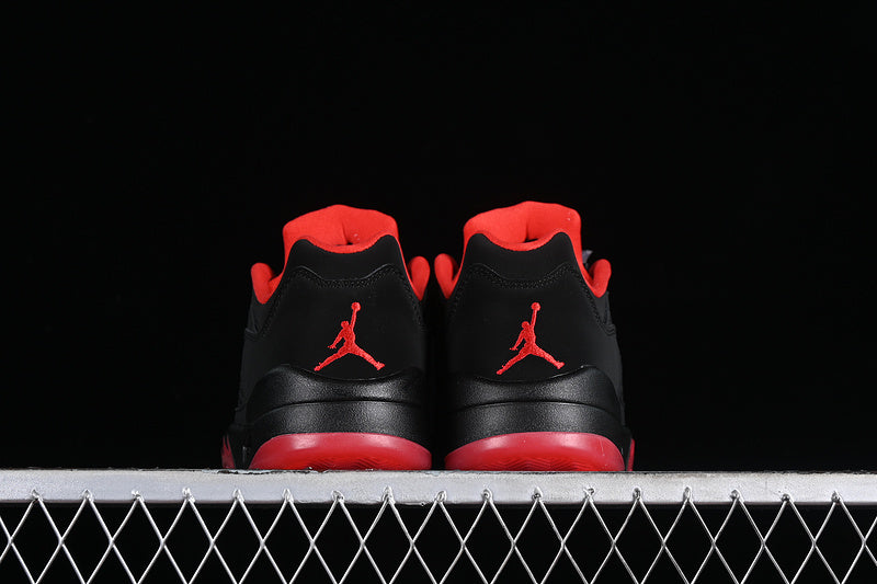 Nike Air Jordan 5 Retro Low Gym Red Metallic Hematite Black Sneakers