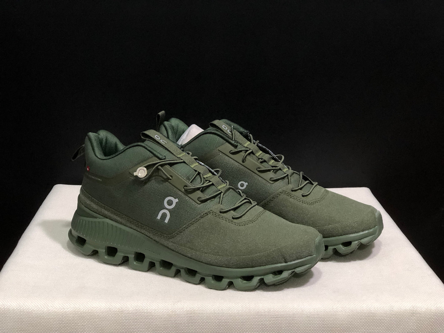 On Running Cloud Hi Edge Outdoor Training Running Shoes Forest Green