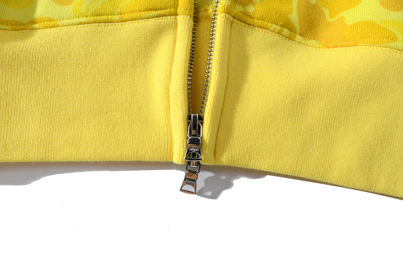 A Bathing Ape BAPE Ape-Man Head MILO Camouflage Yellow Hoodie