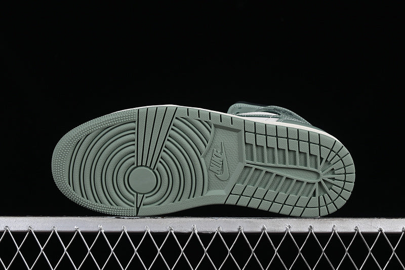 Nike Air Jordan 1 Mid Anthracite Jade Smoke Sail Legend Sneakers