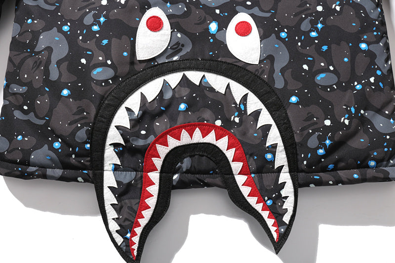 A Bathing Ape Big Shark Head Star Padded Jacket