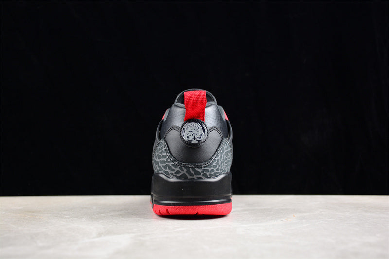 Nike Air Jordan Spizike Low Bred Black Gym Red Cool Grey Sail Sneakers